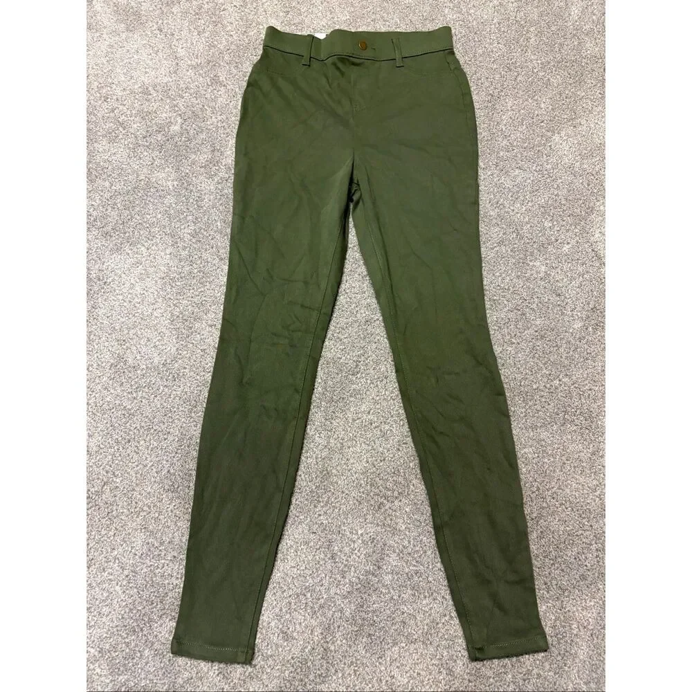 Time and Tru Military Green stretch fitted jeggings size xs